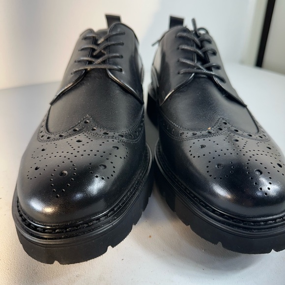 Steve Madden Men’s EMERI Oxford Wingtip Shoes - Size 9.5M (Leather Upper) - Picture 2 of 13